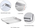 WEZVIX Stainless Steel Baking Sheet with Rack Set Tray Cookie Sheet & Oven Pan 12.5 x 10 x 1 inch, Non Toxic & Healthy, Rust Free & Less Stick, Thick & Sturdy, Easy Clean & Dishwasher Safe