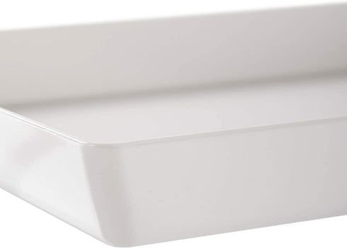 Avant 15" x 10" Plastic Serving Tray | Perfect for Serving Appetizers, Snacks, and Desserts, Creating Charcuterie Trays, Sorting Puzzle Pieces, Crafting and More | Set of 3 White