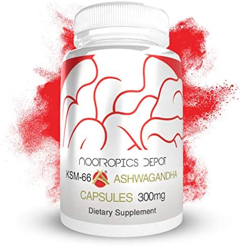 KSM-66 Ashwagandha Capsules | 300mg | 90 Count | Withania somnifera Extract | Ayurveda Supplement | Adaptogen Herb | Supports Stress + Promote Relaxation | Increase Energy, Memory + Focus