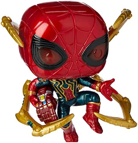 Funko Pop! Marvel: Avengers Endgame - Iron Spider with Nano Gauntlet, Multicolor (45138),3.75 inches