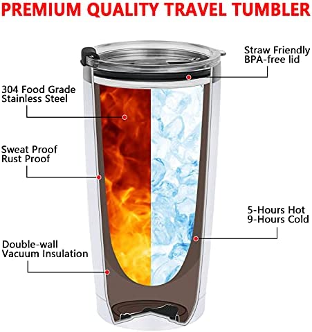 Daddy’s and Mommy’s Sippy Cup Travel Tumbler Set, Father’s Day Christmas Gifts for New Parents Dad Mom Papa Mama Anniversary, Insulated Stainless Steel Travel Tumbler with Straw(20oz, Black and White)