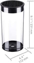 KITCHENDAO Universal Knife Block knife holder with Scissors Slot - Detachable for Easy Cleaning - For Safe, Space Saver Knife Storage With Clear Barrel - Unique Slot Design to Protect Blades