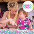 500 Pieces S Clips Rubber Band Clips Plastic Connectors Refills Kit Clip for Loom Bracelets (Colorful)