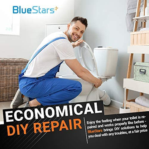 2 Packs K-GP1059291 Canister Flush Valve Seal Replacement part by Blue Stars - Exact Fit for Kohler toilets - Replaces 2475620 GP1059291 1049291 - Long-Lasting Rubber - Improves the lifecycle by 50%