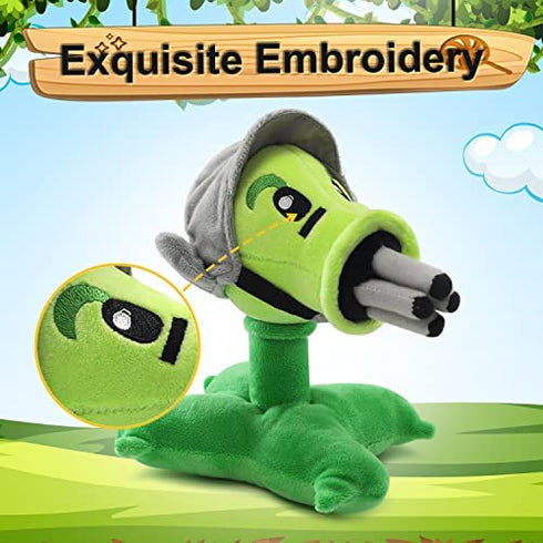 Maikerry 1 PC PVZ Plants Plush Toy ,Stuffed Soft Doll Peashooter Plush Toy ,Great Gift for Halloween & Christmas