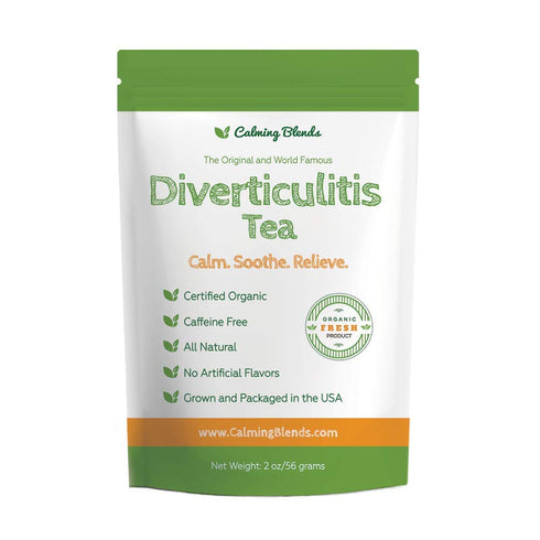 Calming Blends Diverticulitis and Diverticulosis Tea | Certified Organic, Caffeine Free, Supports Digestive Health | 36 Cups