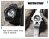 KXAITO Men's Watches Sports Outdoor Waterproof Military Wrist Watch Date Multi Function Tactics LED Alarm Stopwatch