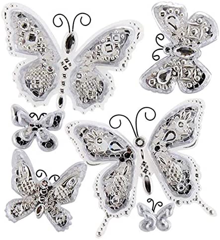 Jolee's Boutique Dimensional Stickers, Butterfly Bling
