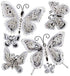 Jolee's Boutique Dimensional Stickers, Butterfly Bling