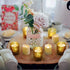 Homemory Rechargeable Flameless Votive Candles with Remote, Battery Operated Tea Lights with Timer, 6 PCS Electric Fake Candle in Warm White (USB Charging Cable Included)