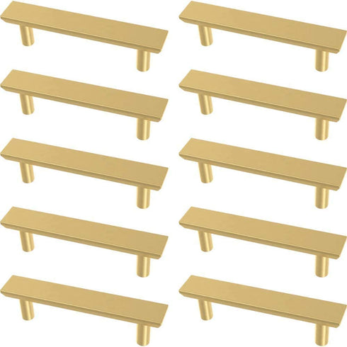 Franklin Brass Bayview Brass Simple Chamfered Pull, Cabinet Handles and Drawer Pulls for Kitchen Cabinets and Dresser Drawers, 3 Inch (76mm), 10-Pack, P40844K-117-C, Cabinet Hardware