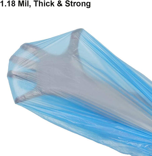 Compostable Trash Bags , 13-15 Gallon Biodegradable Trash Bags Recycled Garbage Bags Unscented Wastebasket Liners for Kitchen Office(75 Counts, Blue)