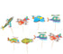 Amosfun 36pcs Kids Cake Toppers Cartoon Airplane Cake Toppers Airplane Cupcake Toppers Creative Cake Picks Dessert Toppers Party Supplies Kids Birthday Favors