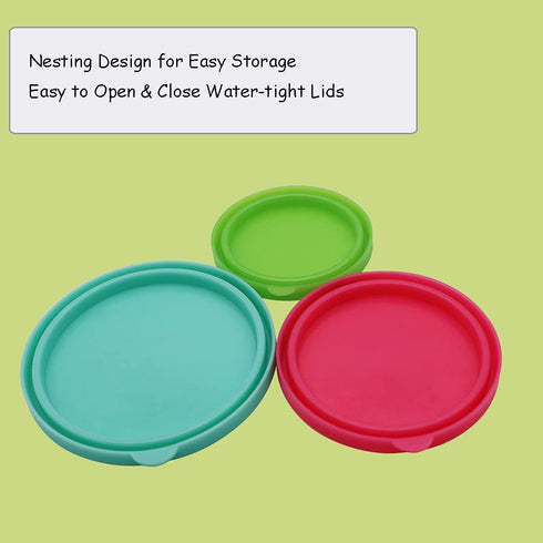 Ksooly 18/8 Stainless Steel Food Storage Containers with Leakproof Lids | Metal Snack Containers (5oz, 8oz, 16oz), Set of 3 | Easy to Open, Durable, for Snacks, Lunches, Sauces