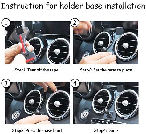 LUNQIN Car Phone Holder for Mercedes 2019-2021 Benz C Class c260 c200 c300 New GLC Class 2020-2021 GLC260 GLC300 Auto Accessories Navigation Bracket Interior Decoration Mobile Cell Phone Mount