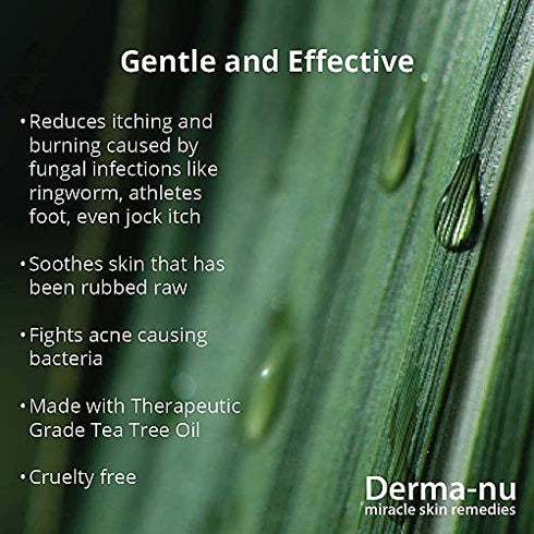Antifungal Antibacterial Soap & Body Wash - Natural Anti-Fungal Treatment with Tea Tree Oil for Jock Itch, Athletes Foot, Body Odor, Nail Fungus, Ringworm, Eczema & Back Acne - For Men and Women - 8oz