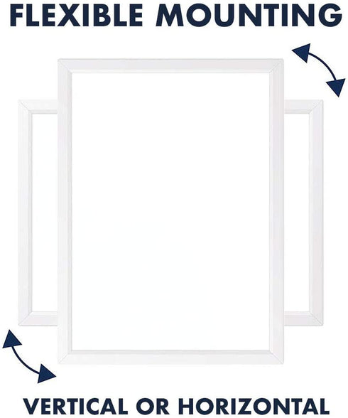 Quartet Magnetic Whiteboard, 17" x 23" Small White Board for Wall, Dry Erase Board for Kids, Perfect for Home Office & Home School Supplies, Dry Erase Marker, Magnets, White Frame (MWDW1723M-WT)