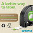 DYMO - SAN91331 91331 LetraTag Labeling Tape for LetraTag Label Makers, Black Print on White Plastic Tape, 1/2'' W x 13' L, 1 Roll