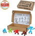 Zing Stikbot Pets 5 Pack, Set of 5 Stikbot Collectable Action Figures, Includes 1 Bulldog, 1 Monkey , 1 Cat and 2 Dogs, Create Stop Motion Animation