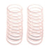 Mia Silkies Hair Ties, Silicone Hair Elastics Lasts 10 Times Longer Than Rubber Bands, Ponytail Holders for Thick Hair, Women, Teens, Athletes, Girls - Translucent Clear Color 2pks/20pcs