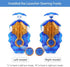 Konikiwa Bey Battling String Launcher, Savior Valkyrie Top Burst Launcher Set, Left and Right Spin Launcher DB Launcher Compatible with All Bey Burst Series - Blue