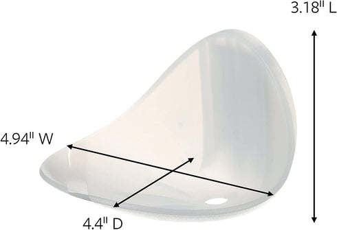 Command Plastic, Holds Bath Soap Water-Resistant Adhesive, 2 lb Capacity, 1 Dish, 2 Strips, BATH14-ES, Clear Frosted