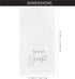 AuldHome Design Guest Towels (Set of 2); Be Our Guest Monogrammed Hand Towels, White with Gray Script