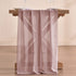 Socomi 2pcs Dusty Rose Chiffon Table Runner Sheer Wedding Runner 29x122 Inches Romantic Table Runner for Wedding Table Decorations