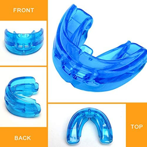 Coolrunner Double Braces Mouth Guard, Mouth Guard Sports, Athletic Mouth Guards, Youth Mouthguard for Upper and Lower Teeth Protection, No Boiling Required for Youth, Teenager and Ad