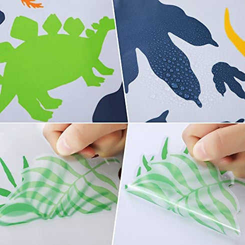 Dinosaur Decals Wall Stickers Boys Kids Room Decor Glow in The Dark Luminous Dinosaur Vinyl Decor Baby Bedroom Living Room Bathroom Decor (Classic Style)