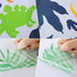 Dinosaur Decals Wall Stickers Boys Kids Room Decor Glow in The Dark Luminous Dinosaur Vinyl Decor Baby Bedroom Living Room Bathroom Decor (Classic Style)