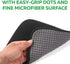 (3-Pack) Microfiber Bowling Ball Towel - 10 Inches x 8 Inches Premium Quality Bowling Ball Shammy Pad with Easy-Grip Dots - Clean Bowling Ball from Dirt and Oil to Improve Grip and Precision