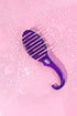 Wet Brush Hair Brush Shower Detangler, Purple Glitter Color, Shower Hair Brush with Soft Bristles Minimizes Pain and Protect Against Split Ends and Breakage for Men, Women, and Kids