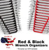 JSP Manufacturing Red & Black 16 Tool Standard Wrench Holder Wrench Organizer 2 Pack | Storage Rack Tray Tool Holder