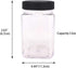 ZMYBCPACK 12 Pack 12OZ(350ml) Clear Empty Plastic Jars with Lids & Labels, 1 Pen - BPA Free Food Storage Containers for Dry Food, Peanut, Powder, Spice, Kitchen & Craft Storage Plastic Slime Jar