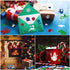 KATUMO Christmas Foam Stickers, 500Pcs Glitter Foam Stickers Self Adhesive Xmas Theme Shapes Stickers Christmas DIY Crafts Stickers for Christmas Party Decoration Classroom DIY Crafts Supplies