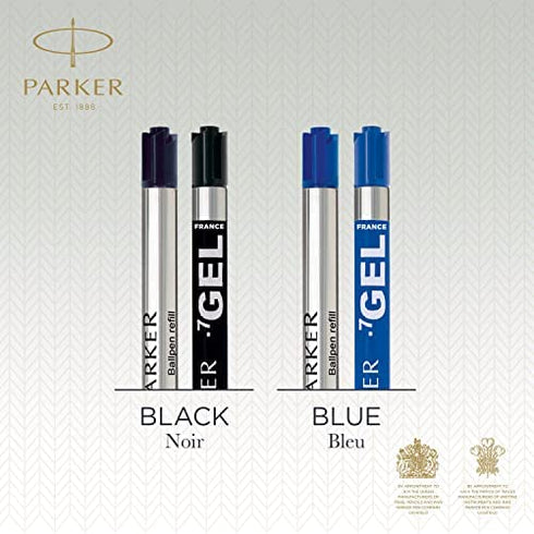 Parker Jotter London Refills Discovery Pack: 3 Quinkflow Refills for Ballpoint Pens & 3 Quink Gel Refills