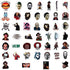 50Pcs Thriller Horror Movie Killer Role Character Stickers for Water Bottle Cup Laptop Guitar Car Motorcycle Bike Skateboard Luggage Box Vinyl Waterproof Graffiti Patches XQX
