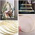 12 Pack Wooden Bamboo Floral Hoop Large Wooden Wreath Hoop Craft Rings Bamboo Circles Macrame Hoops Rings for DIY Dream Catcher, Wedding Wreath Decor, Wall Hanging Crafts(6/8/ 10/12 inch)