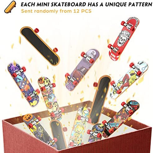 TIME4DEALS 4 PCS Finger Toys Professional Finger Boards Mini Skateboard Fingerboards for Creative Fingertips Movement, Skateboard Educational Toys Party Favors Novelty Toys for Kids Boys Girls Gifts