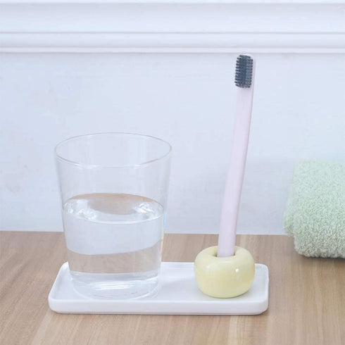 Ceramic Vanity Tray Small Rectangle, Bathtub Tray Bathroom Organizer, Cosmetics Holder for Tissue Candle Towel Plant Jewelry Ring Dish Dresser Perfume Shampoo-White(2 Pcs)(Small)