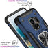 IKAZZ Galaxy S9 Case,Samsung S9 Cover Dual Layer Soft Flexible TPU and Hard PC Anti-Slip Full-Body Rugged Protective Phone Case with Magnetic Kickstand for Samsung Galaxy S9 Blue