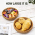 Small Key Bowl for Entryway Table Wicker Decorative Bowls Keys Holder Basket Handmade Woven Display Wall Baskets Rattan Fruit Candy Wallet Storage Organizing Kitchen Countertop (XS: 7.3" Set 1)