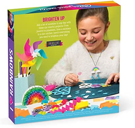 Craft-tastic – I Love Rainbows Craft Kit – Make 6 Colorful Arts & Crafts Projects