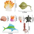 42pcs Plastic Ocean Animals Toys Small Realistic Mini Sea Creature Figure Toys Fake Under the Sea Creatures Bath Toys for Kids Toddlers Preschool Educational Favors Valentines Day Class Exchange Gifts