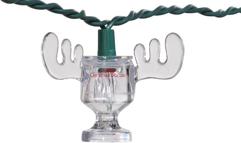 National Lampoon's Christmas Vacation Kurt Adler UL 10-Light Wally World Moose Mug Light Set