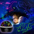 MINGKIDS Kids Night Light Dinosaur and Cars Projector 360 Degree Rotation - 4 LED Bulbs 9 Light Color Changing with USB Cable,Dinosaur Toys Gifts for Boys Girls