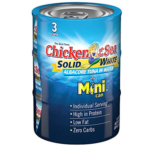 Chicken of the Sea Solid White Albacore Tuna in Water, 3 oz. mini cans (Pack of 3)