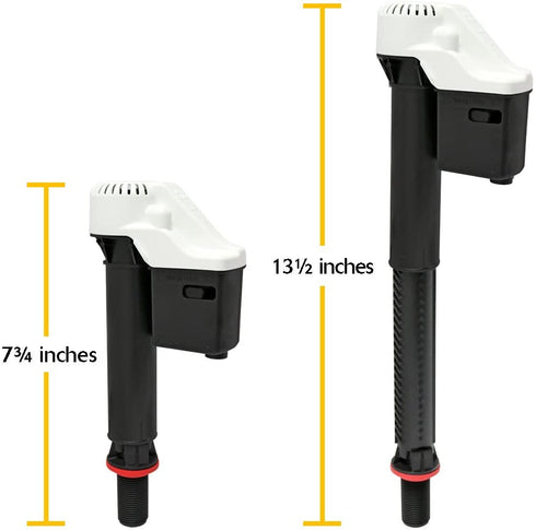 Korky 528 Toilet Fill Valve, Universal, Black