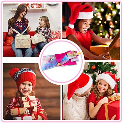 WONDOLL 18-inch Doll-Clothes and Doll-Sleeping-Bag Set - Unicorn-Pajama with Matching Sleepover Masks & Pillow - Compatible with Generation, My Life, Journey Doll Accessories Best Gifts